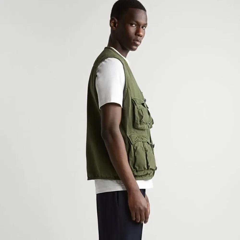 Zara Cotton Utility Vest New Medium